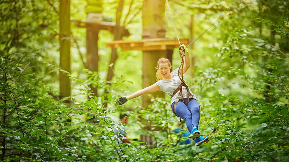 Best adrenaline days out: zip line ride